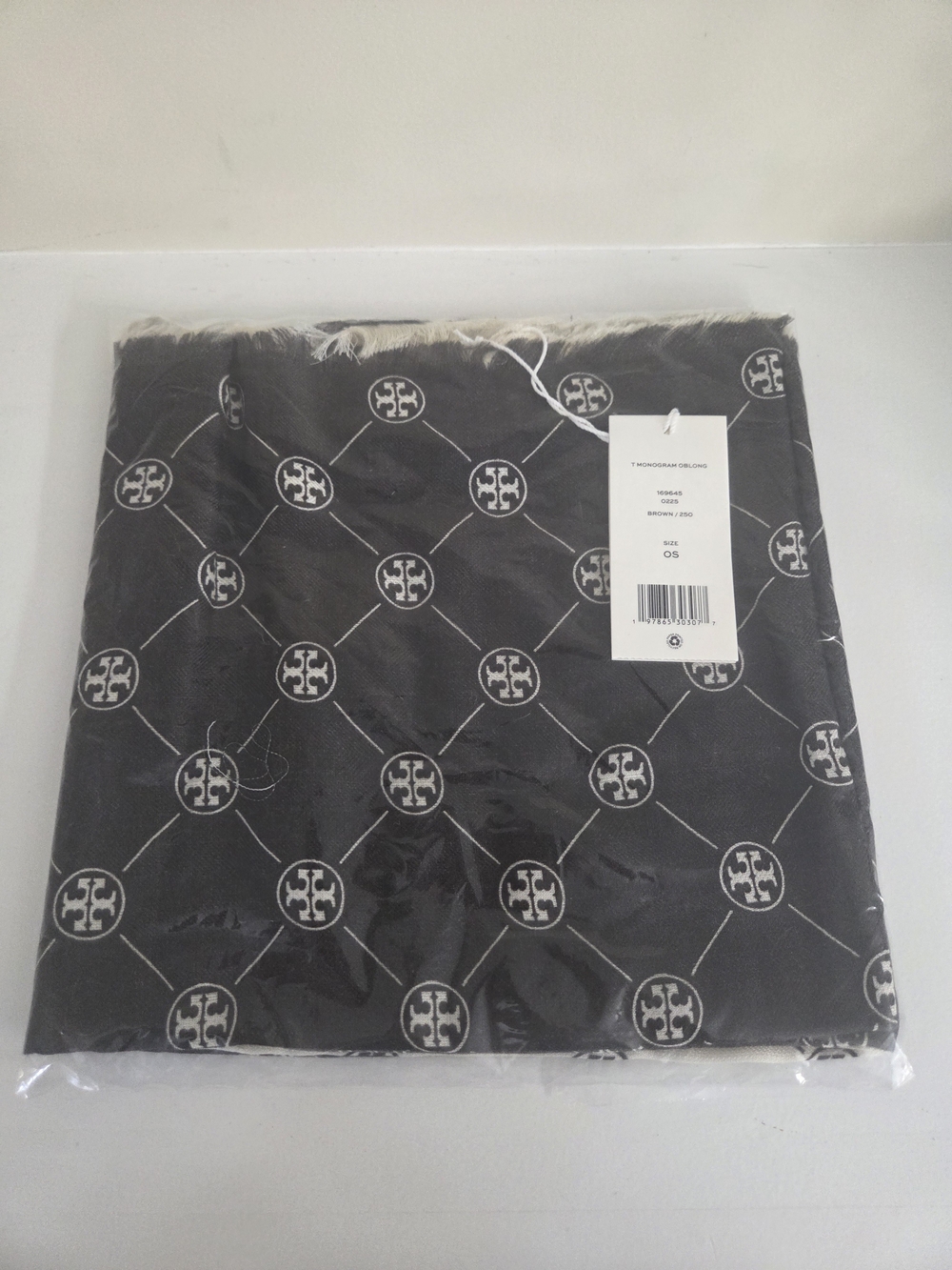 Tory Burch Scarf, NWT, T Monogram Oblong Style Scarf